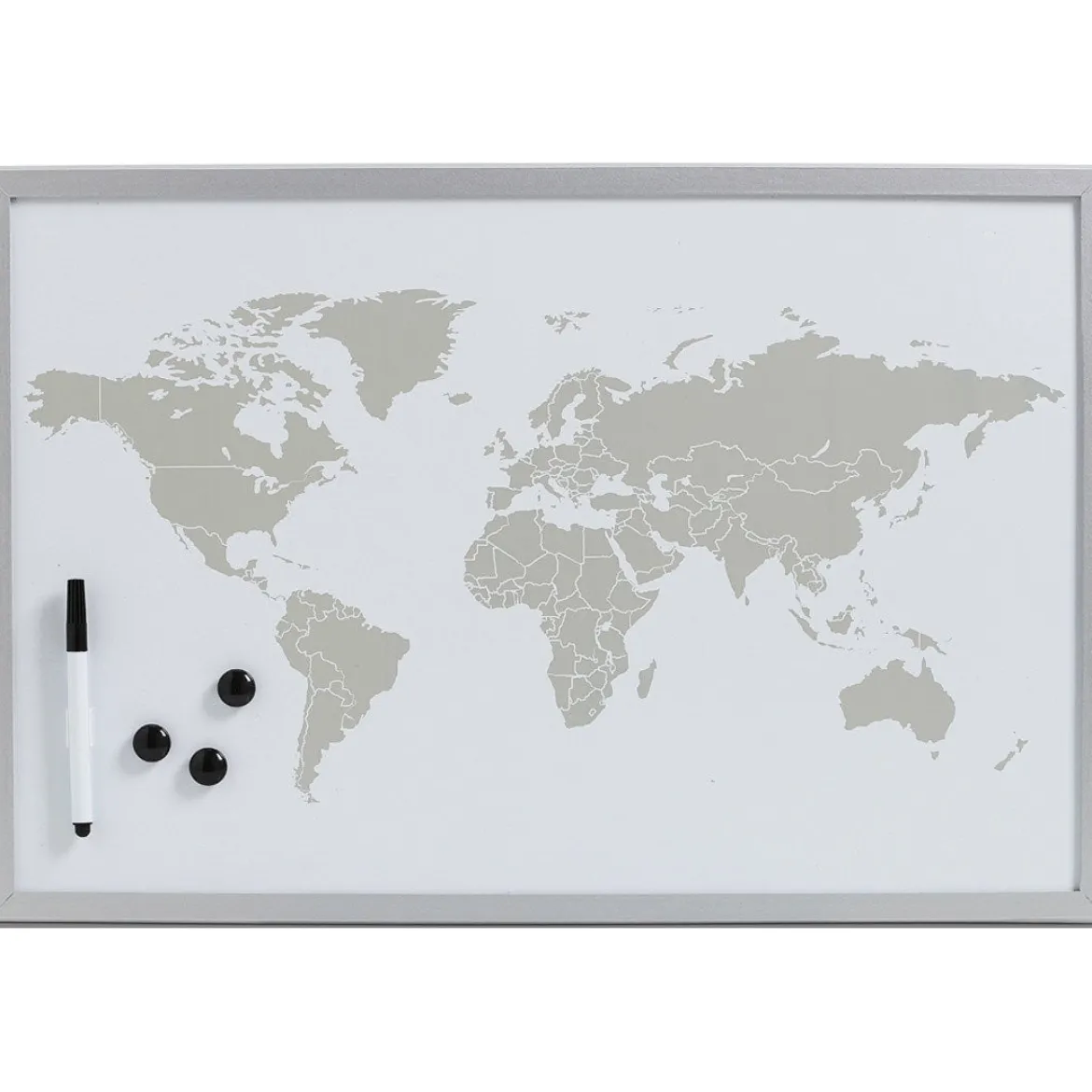 Tablica magnetyczna World + 3 magnesy, 60x40 cm, ZELLER