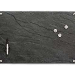 Tablica magnetyczna ze szklaną powierzchnią, powierzchnia suchościeralna powleczona magnetycznym szkłem, produkt łatwy w montażu, 40x60, ZELLER