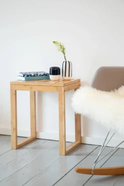 Taboret łazienkowy BAMBUSA, bambusowy, WENKO
