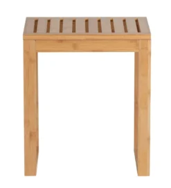 Taboret łazienkowy BAMBUSA, bambusowy, WENKO