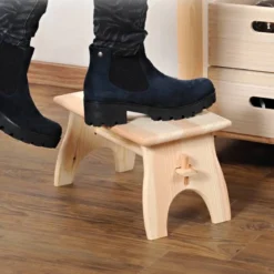 Taboret drewniany, 42 x 22 x 20,5 cm, Kesper