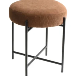 Taboret okrągły z metalowym stelażem, Ø 36 cm