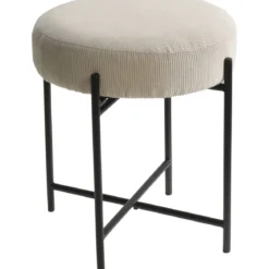 Taboret okrągły z metalowym stelażem, Ø 36 cm