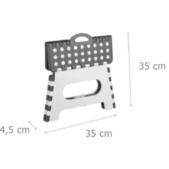 Taboret składany antypoślizgowy SECURA, max. 150 kg