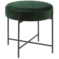 Taboret welurowy ARTY, Ø 47 cm