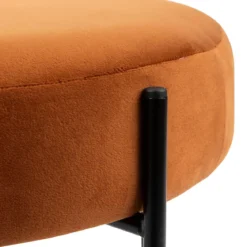 Taboret welurowy ARTY, Ø 47 cm