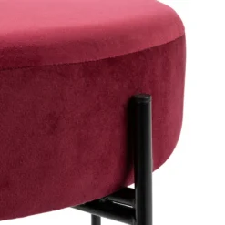 Taboret welurowy ARTY, Ø 47 cm