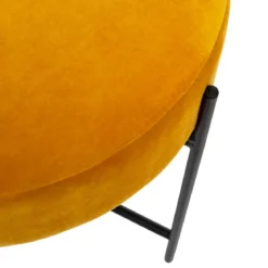 Taboret welurowy ARTY, Ø 47 cm