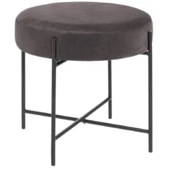 Taboret welurowy ARTY, Ø 47 cm