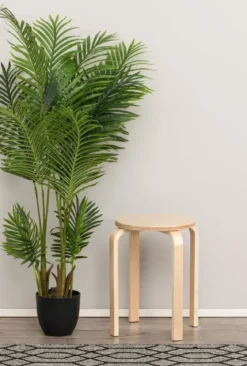 Taboret z drewna brzozy, Ø 39 cm