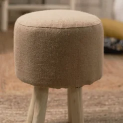 Taboret z jutowym siedziskiem Kargo, 40 cm