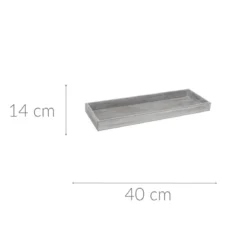 Taca dekoracyjna, drewniana, 14 x 40 cm,
