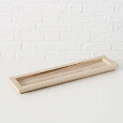 Taca dekoracyjna z figurkami i świecznikami, dł. 42 cm