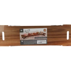 Taca drewniana prostokątna do serwowania przekąsek, 67,5 x 20 x 7 cm