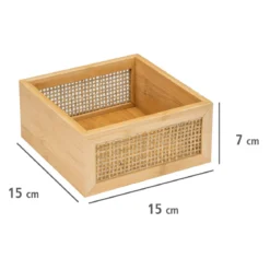 Taca na kosmetki ALLEGRE BAMBOO, 15 x 7 x 15 cm, WENKO