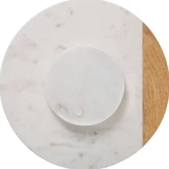 Taca obrotowa GEOM HYGGE, Ø 30 cm, marmur