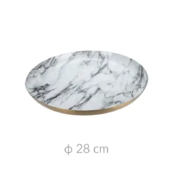 Talerz dekoracyjny, imitacja marmuru