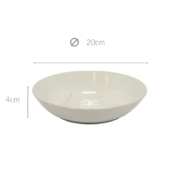 Talerz głęboki do zupy ELSA, kamionka, wzór polnych kwiatów, Ø 21 cm