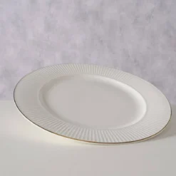 Talerz obiadowy KELLY, porcelanowy, Ø 26,5 cm