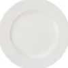 Talerz obiadowy płytki, porcelanowy, biały, Ø 27 cm