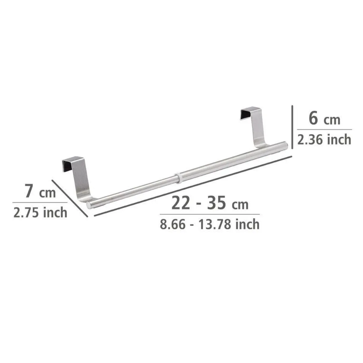 Teleskopowy wieszak na szafkę - kuchenny, łazienkowy, 22-35 cm, WENKO