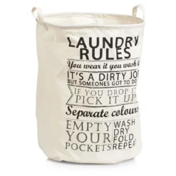 Torba na pranie - pojemny kosz Laundry Rules, 38x48 cm, 54 l,ZELLER