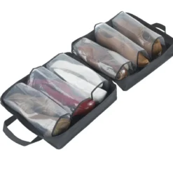 Torba podróżna na buty, organizer na 6 par, DEEP BLACK, WENKO