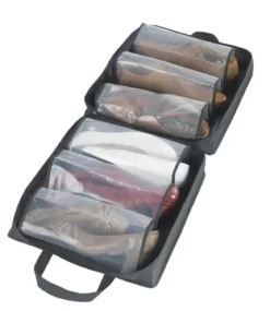 Torba podróżna na buty, organizer na 6 par, DEEP BLACK, WENKO