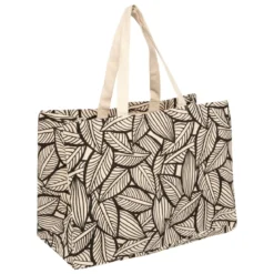Torba shopper, bawełniana z nadrukiem, 50 x 24 x 35 cm