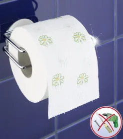 Uchwyt na papier toaletowy, Turbo-Loc - stal chromowana, WENKO