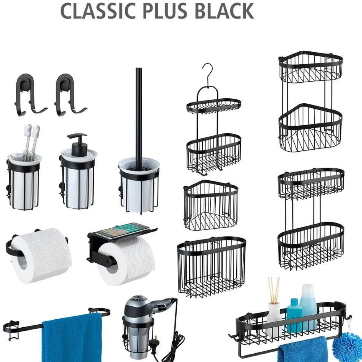 Uchwyt na papier z półką Classic Plus, WENKO