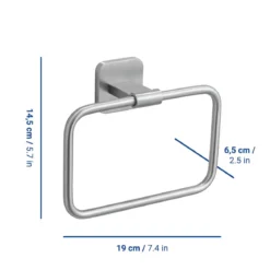 Uchwyt na ręcznik w formie ringu PORTO, 6,5 x 19 x 14,5 cm WENKO