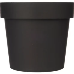 Uniwersalna doniczka plastikowa, antracytowa