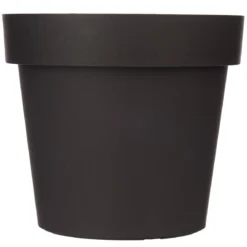 Uniwersalna doniczka plastikowa, antracytowa