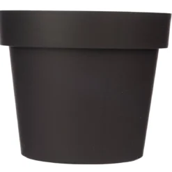 Uniwersalna doniczka plastikowa, antracytowa