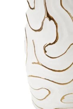 Wazon ceramiczny LIA, biały, Ø 14,5x39,5 cm
