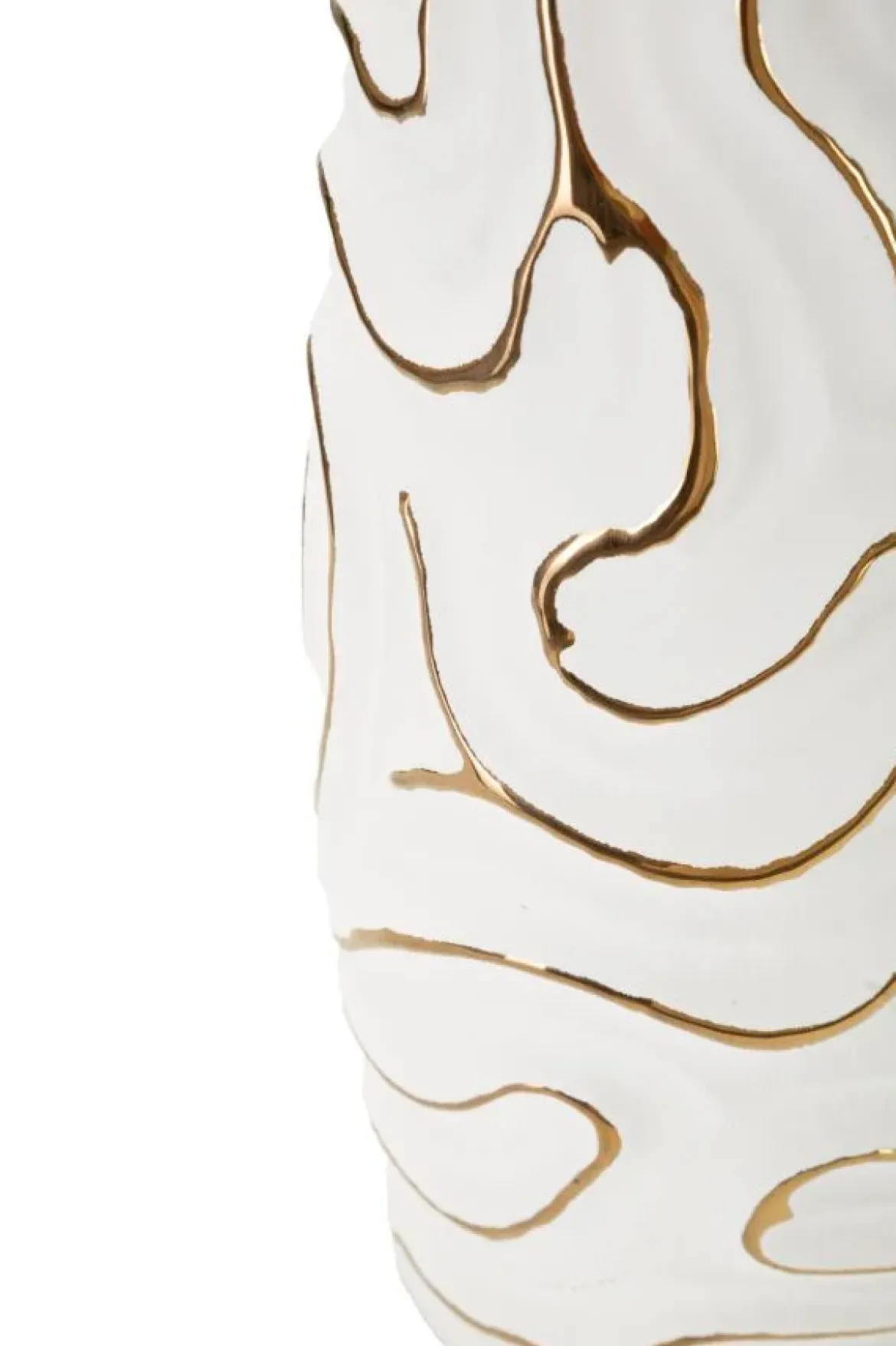 Wazon ceramiczny LIA, biały, Ø 14,5x39,5 cm