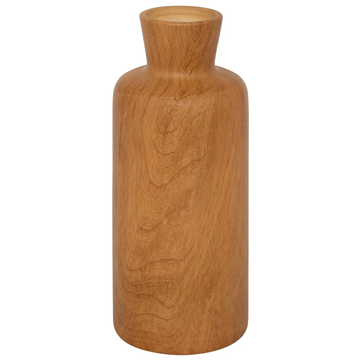 Wazon ceramiczny SAO, efekt drewna, 30 cm