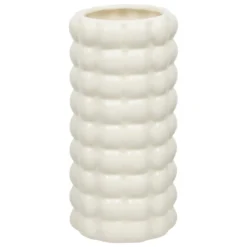 Wazon ceramiczny SKY, Ø 10,5 x 23 cm, biały