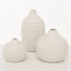 Wazon dekoracyjny Meruna, porcelanowy, 3 sztuki
