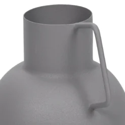 Wazon metalowy w pastelowym kolorze, wys. 23 cm