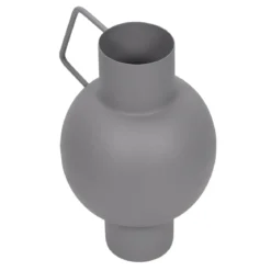 Wazon metalowy w pastelowym kolorze, wys. 23 cm