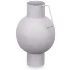 Wazon metalowy w pastelowym kolorze, wys. 23 cm
