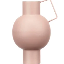 Wazon metalowy w pastelowym kolorze, wys. 23 cm