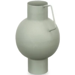 Wazon metalowy w pastelowym kolorze, wys. 23 cm