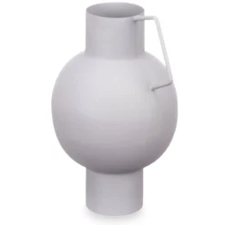 Wazon metalowy w pastelowym kolorze, wys. 23 cm