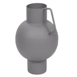 Wazon metalowy w pastelowym kolorze, wys. 23 cm