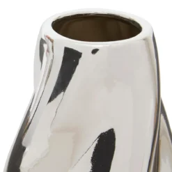 Wazon srebrny TWISTED SKY, ceramiczny