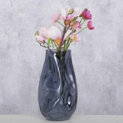 Wazon szklany LOJIN, metaliczny odcień, 27,8 cm