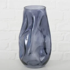 Wazon szklany LOJIN, metaliczny odcień, 27,8 cm
